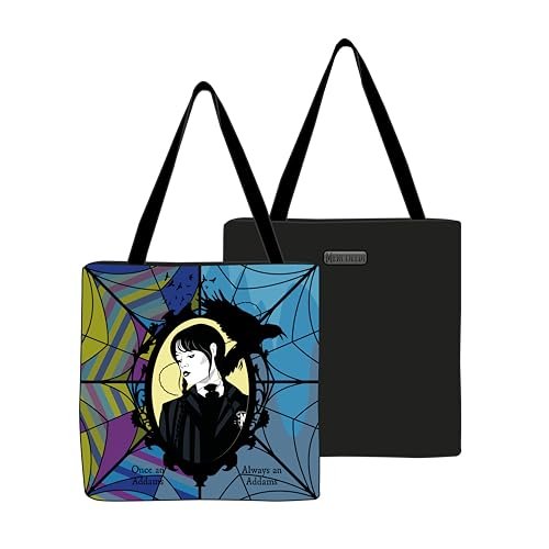 Seven SpA Torba Shopper BAG – Wednesday Addams, wielokolorowa, czarna, czarne, Plecak