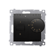 Akcesoria grzewcze - Regulator temperatury Kontakt-Simon 54 DRT10W.02/49 z czujnikiem wewnętrznym moduł 162 A, 230V~ montaż na wkręty czarny - miniaturka - grafika 1