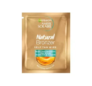 Garnier Ambre Solaire saszetka No Streaks Bronzer by Self-TAN Face Wipe (One Singular) C2192212 - Pozostałe kosmetyki - miniaturka - grafika 1