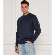 Bluzy męskie - CALVIN KLEIN JEANS Bluza BADGE Regular Fit - miniaturka - grafika 1