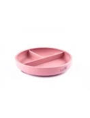 Miseczki i talerzyki dla dzieci - Baby in world Talerzyk silikonowy z przyssawką Dusky Lilac - miniaturka - grafika 1