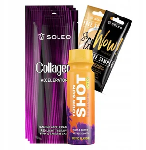 Soleo Collagen 3x15ml Przyspieszacz Opalania Z Kolagenem + Gratisy - Balsamy i kremy do opalania - miniaturka - grafika 1