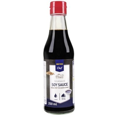 METRO Chef Sos Sojowy 250 ml Klasyczny Sos do Sushi i Dań Azjatyckich