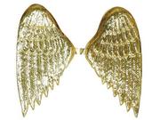 Dodatki do strojów karnawałowych - Skrzydła anioła złote - 40 x 35 cm - 1 szt. - miniaturka - grafika 1