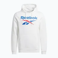 Bluzy męskie - Bluza męska Reebok Reebok Identity Big Logo Fleece Hoodie white - miniaturka - grafika 1