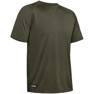 Koszulki sportowe męskie - Koszulka męska Under Armour TAC Tech T Rozmiar: M / Kolor: zielony - miniaturka - grafika 1