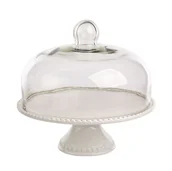 Tace i patery - Altom PATERA DO TORTU 27,5X26CM Z POKRYWĄ SZKLANĄ 5902689876936 - miniaturka - grafika 1