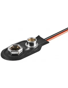 Goobay Kabel zasilający Przewód zasilający na baterię 9V 6F22 11445 11445 11445 - Kable - miniaturka - grafika 1