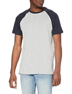 Koszulki męskie - Urban Classics Raglan Contrast Tee T-Shirt męski, szary/granatowy, M - miniaturka - grafika 1