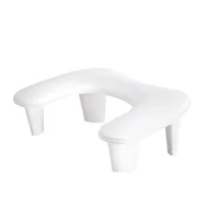 Pozostałe akcesoria kosmetyczne - Podpórka MOMO do manicure Croissant biała - miniaturka - grafika 1