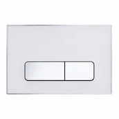 Przyciski spłukujące - BALNEO F0303070205-1 Ixo Przycisk spłukujący do WC biały akrylowy - miniaturka - grafika 1