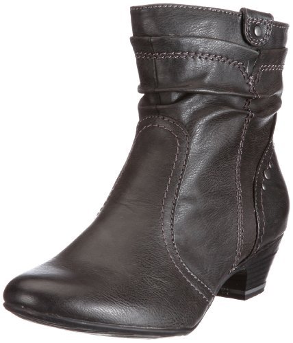 Jana Damskie modne kozaki, czarny - czarny Black - 38.5 EU Weit