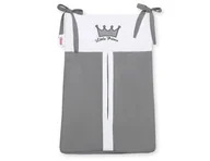 Organizery na łóżeczko - Przybornik- Torba Na Pampersy- Little Prince/Princess Antracyt - miniaturka - grafika 1