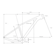 Ramy rowerowe - Rama Do Roweru Rockrider Xc 50 2020 Boost Dba18 Aluminium - miniaturka - grafika 1