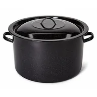 Garnki - Emalia Polska Pleszew Garnek emaliowany Polska Pleszew do słoików z pokrywką 32 cm 15 l - miniaturka - grafika 1