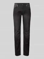 Spodnie męskie - Jeansy o kroju slim fit z 5 kieszeniami - miniaturka - grafika 1