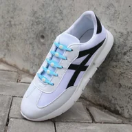 Akcesoria obuwnicze - Silikonowe sznurówki 14szt, jasno niebieskie - miniaturka - grafika 1