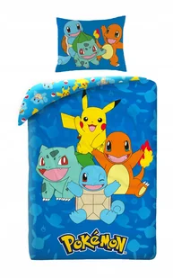 Pościel dziecięca Pokemon 140x200 Halantex 100% mikrofibra Pikachu - Pościel dla dzieci - miniaturka - grafika 1