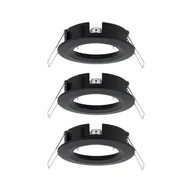 Lampy pozostałe - Paulmann Choose 3szt Oprawka stała max 3x10W 230V 51mm Czarny Mat Aluminium PL92481 - miniaturka - grafika 1