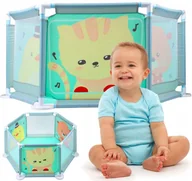 Suche baseny - Kojec Dla Dzieci Suchy Basen na Piłki Kotek 100 cm Z880 - miniaturka - grafika 1