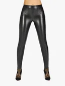 Spodnie damskie - Damskie spodnie Kayla 200 DEN czarne Bas Bleu r.2XL - miniaturka - grafika 1