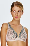 Biustonosze - Biustonosz miękki Lupo 2552 pudrowy róż-turkus - miniaturka - grafika 1