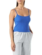 Koszulki i topy damskie - Champion Damska koszulka na ramiączkach Rochester 1919 Logo Cotton Lycra 2 x 2 Rib Slim/Cami, niebieski kobaltowy (Etr), rozm. L, Kobaltowy niebieski (Etr), L - miniaturka - grafika 1