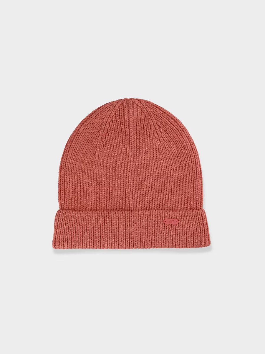 4F Czapka damska zimowa 4FAW23ACAPF287-63S Różowy