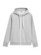 Kurtki i kamizelki sportowe damskie - 4F Bluza w kolorze szarym - miniaturka - grafika 1