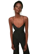 Biustonosze - Trendyol Damski regularny podstawowy biustonosz z dekoltem w serek, Czarny, 8 - miniaturka - grafika 1