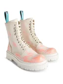 Botki damskie - Camper Skórzane botki w kolorze kremowo-różowym - miniaturka - grafika 1