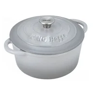 Garnki - EMALIOWANY GARNEK ŻELIWNY 21cm KINGHOFF KH-1520 - miniaturka - grafika 1