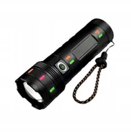 Powerbanki - Mocna Latarka Led Powerbank Usb-c Zoom Wskaźnik Naładowania IPX5 19cm - miniaturka - grafika 1