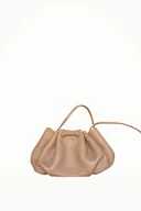 Torebki damskie - Mini worek Retro cielista skóra groszek - miniaturka - grafika 1