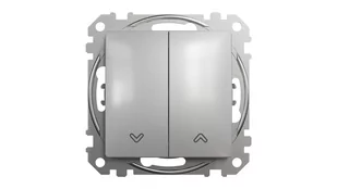Schneider Electric, Sedna Design i Elements, Łącznik żaluzjowy, srebrne aluminium, SDD113104 - Wyłączniki światła i elektryczne - miniaturka - grafika 1