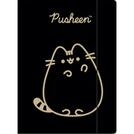 Teczki i skoroszyty - Teczka z gumką A4 300g. PUSHEEN GOLD Unipap - miniaturka - grafika 1