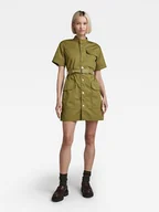 Sukienki - G-Star Sukienka w kolorze khaki - miniaturka - grafika 1
