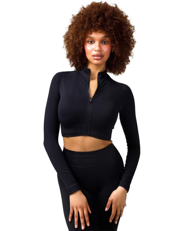 TOP SPORTOWY NA SIŁOWNIĘ LONGSLEEVE ZAPINANY CARPATREE ELITE