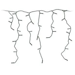 LAMPKI CHOINKOWE KURTYNA ŚWIETLNA ZEW 180 LED TIMER ZIMNY BIAŁY KABEL TRANSPARENTNY - Oświetlenie świąteczne - miniaturka - grafika 3