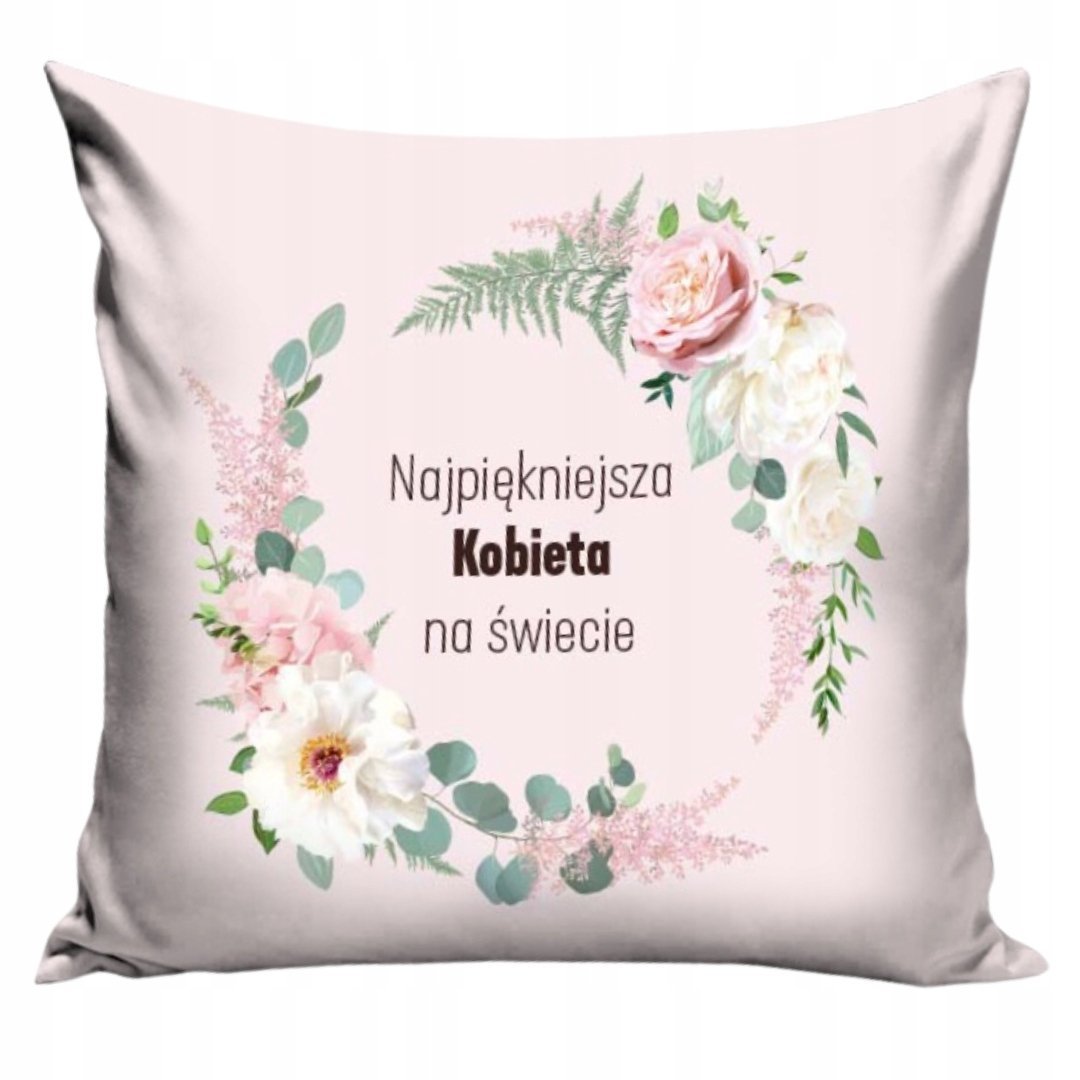 Poszewka Najpiękniejsza Kobieta na Świecie z Delikatnym Wzorem