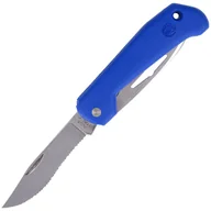 Noże - Nóż składany żeglarski MAC Marine B91/5 Blue PP, Mirror W 1.4028 (MC B915.B) - miniaturka - grafika 1