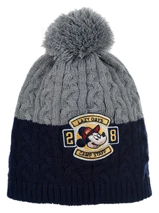 Disney Mickey Mouse Czapka "Myszka MIki" w kolorze granatowo-szarym - Czapki damskie - miniaturka - grafika 1