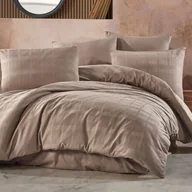 Pościel - Pościel Satyna Bawełniana Marsela Light Brown/140X200+1Posz. 70X80 Exclusive - miniaturka - grafika 1