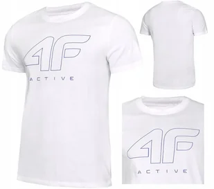 Koszulka Męska 4f T-shirt 3016 Bawełniany Podkoszulek Sportowy Co Dzień M - Koszulki męskie - miniaturka - grafika 1
