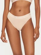 Majtki damskie - Lacoste Stringi 8F1342 Beżowy - miniaturka - grafika 1