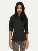 Koszule damskie - ONLY Koszula jeansowa Sasia 15352339 Czarny Slim Fit - miniaturka - grafika 1