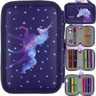 Piórniki - Starpak Piórnik Trzykomorowy z Wyposażeniem Galaxy Unicorn 531577 - miniaturka - grafika 1