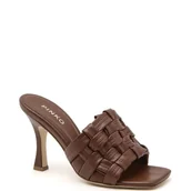 Klapki i japonki damskie - Pinko Klapki CORINNA | z dodatkiem skóry - miniaturka - grafika 1