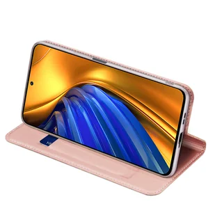 Dux Ducis Skin Pro kabura etui pokrowiec z klapką Xiaomi Poco F4 5G różowy - Etui i futerały do telefonów - miniaturka - grafika 5