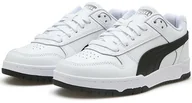 Sneakersy damskie - Buty damskie sportowe Puma RBG Game Low Core 38 Skórzane Białe Sneakersy - miniaturka - grafika 1